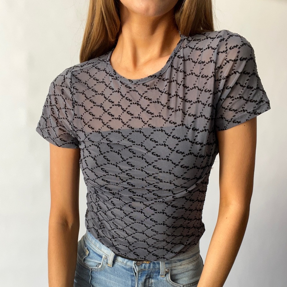 Sheer Y2K Baby Tee
